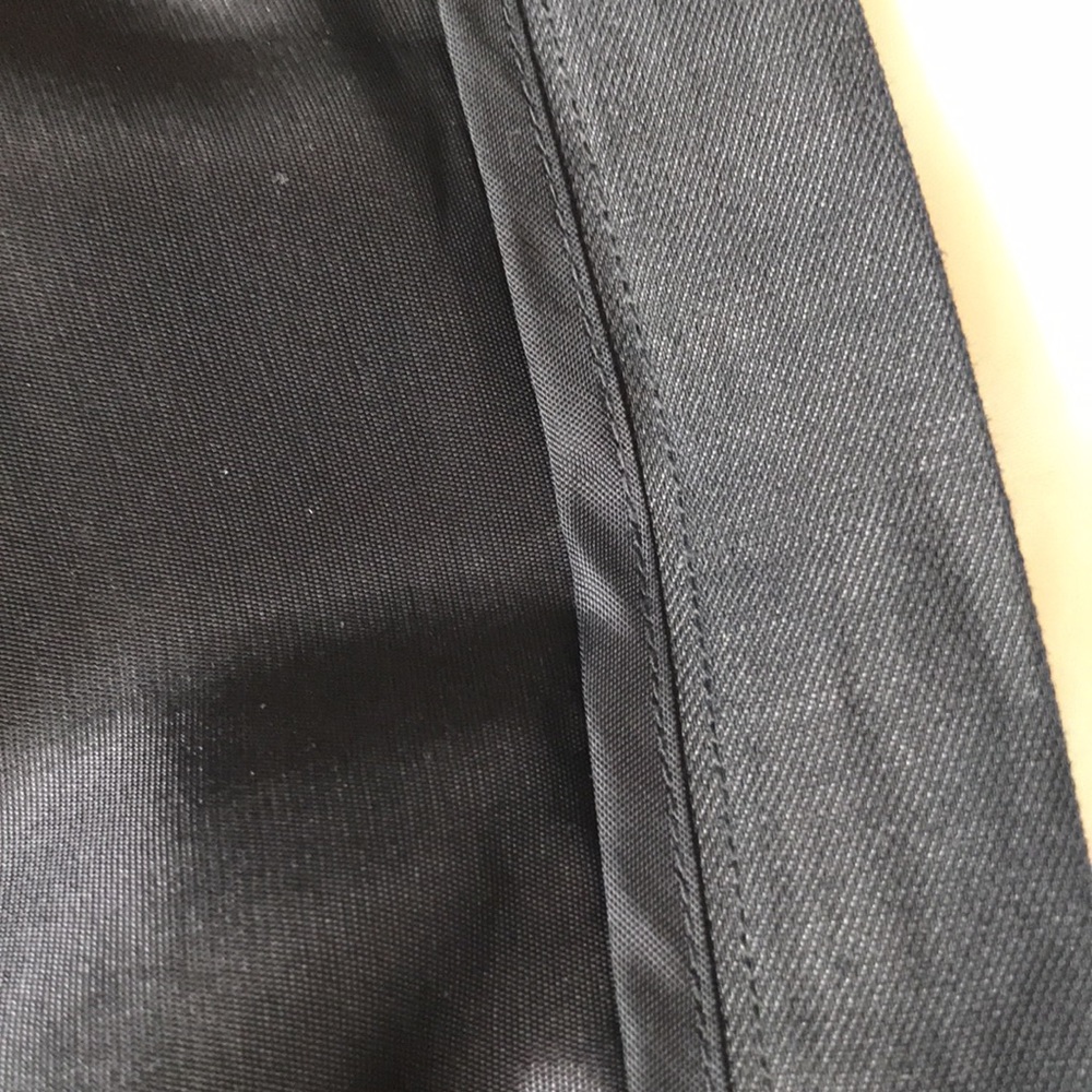 Ann Taylor deep blue linen/rayon lined buttoned wrap skirt EUC - Picture 6 of 7